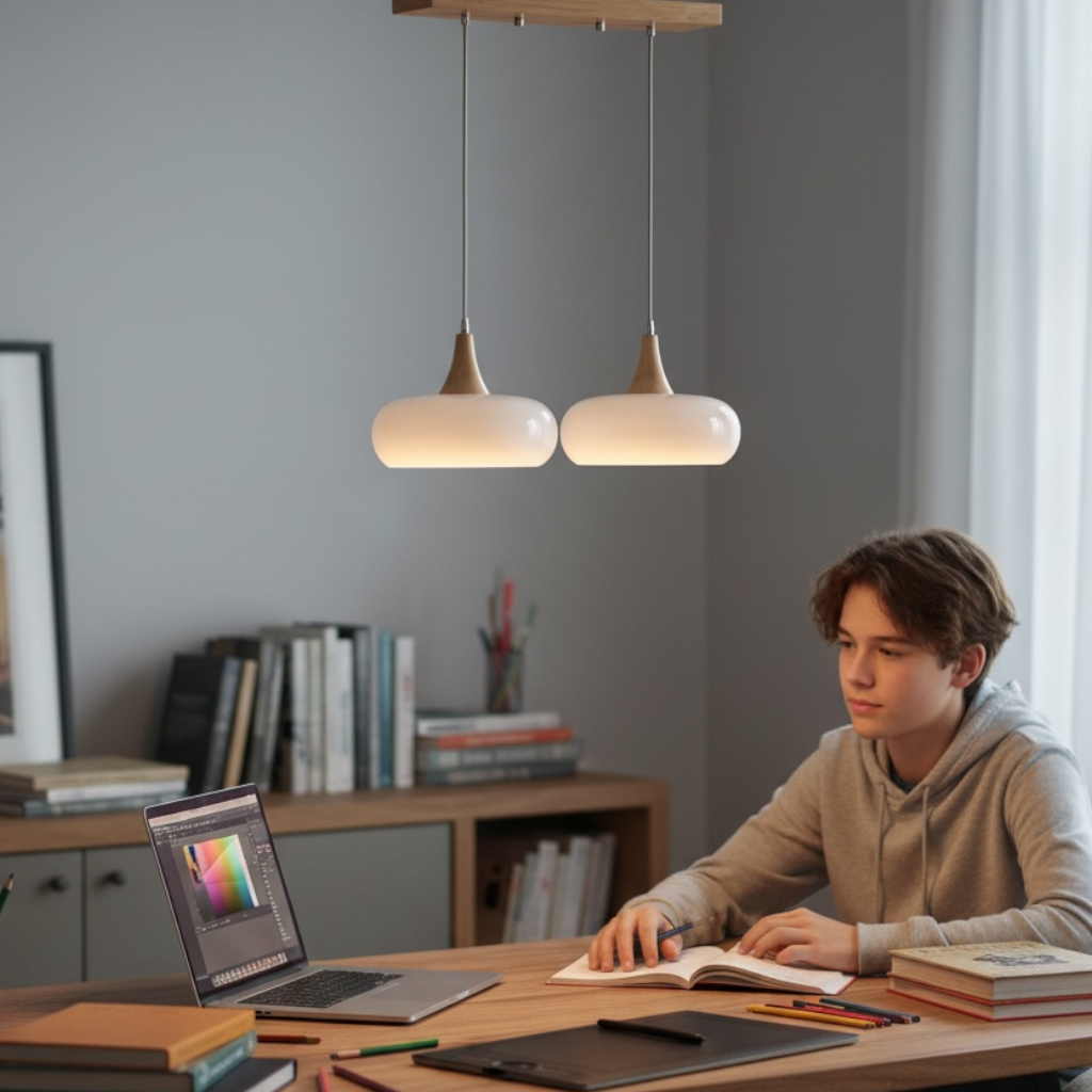 Suspension Design en Bois Luma, vue 4
