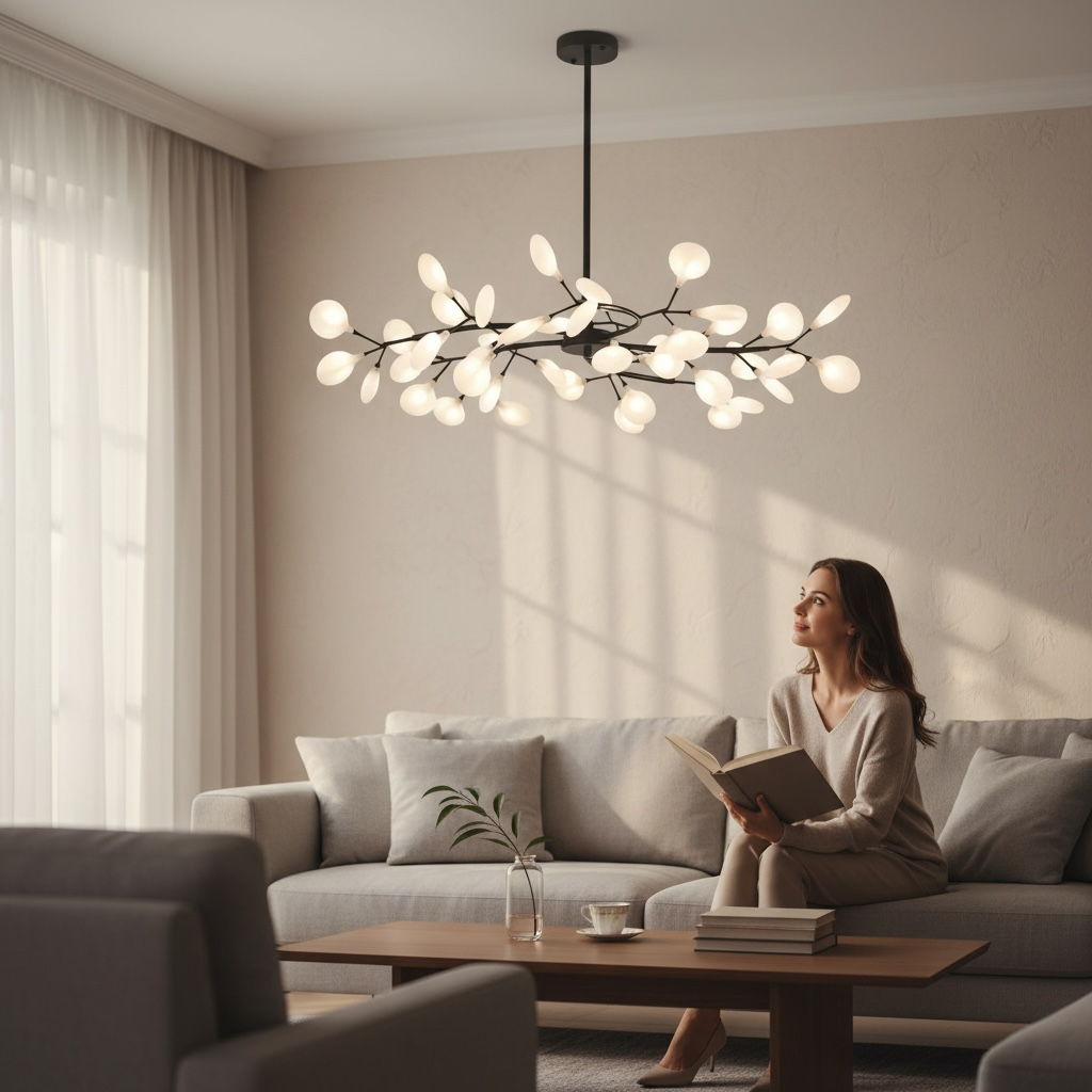 Suspension Florale Design Arborescence, vue 3