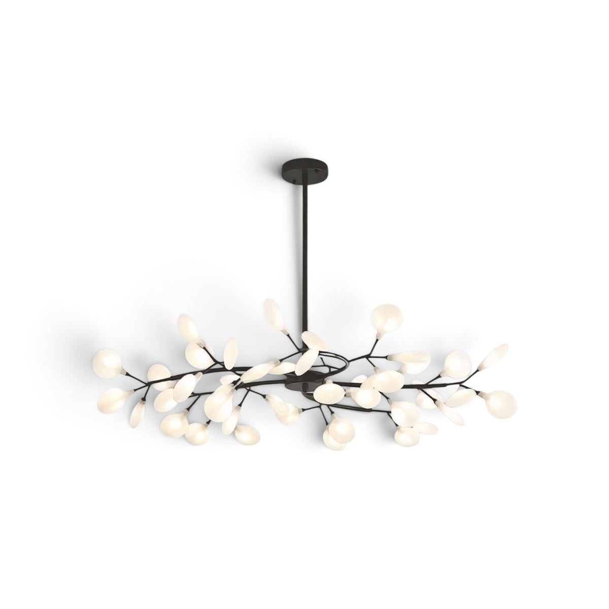 Suspension Florale Design Arborescence, coloris noir