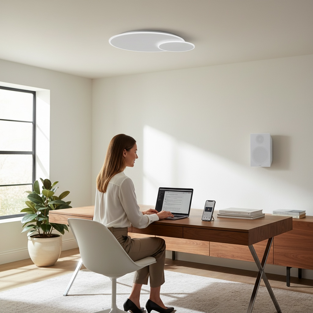 Plafonnier LED Design rond, vue 2