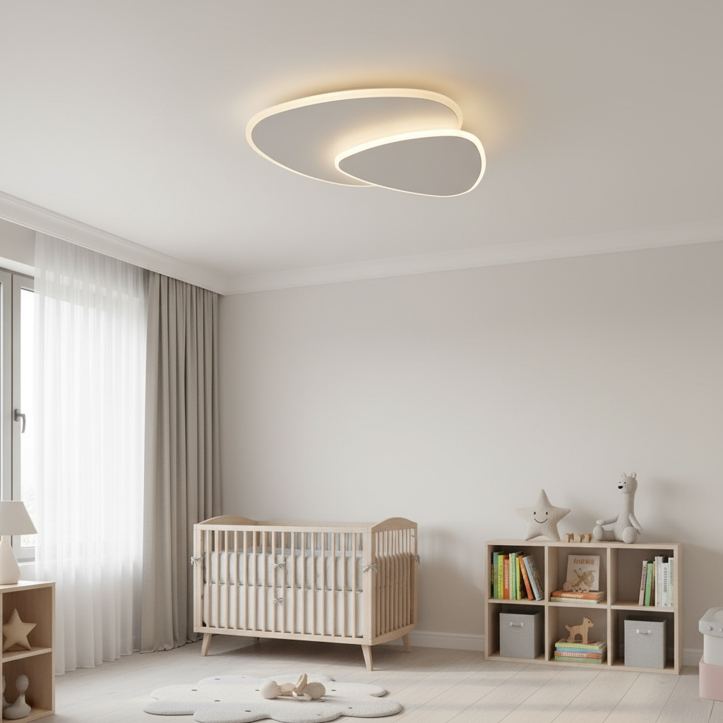 Plafonnier LED Design ovale, vue 2