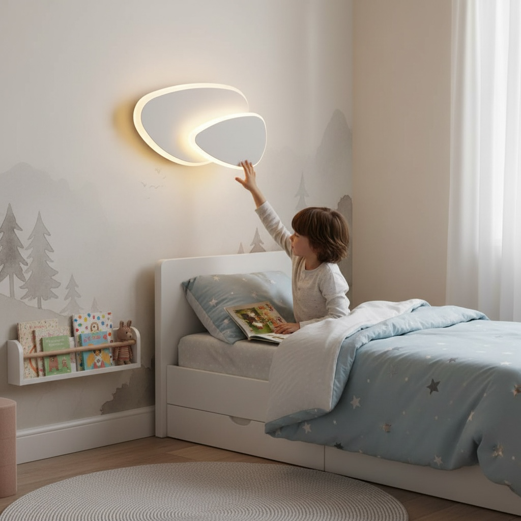 Plafonnier LED Design ovale, vue 3
