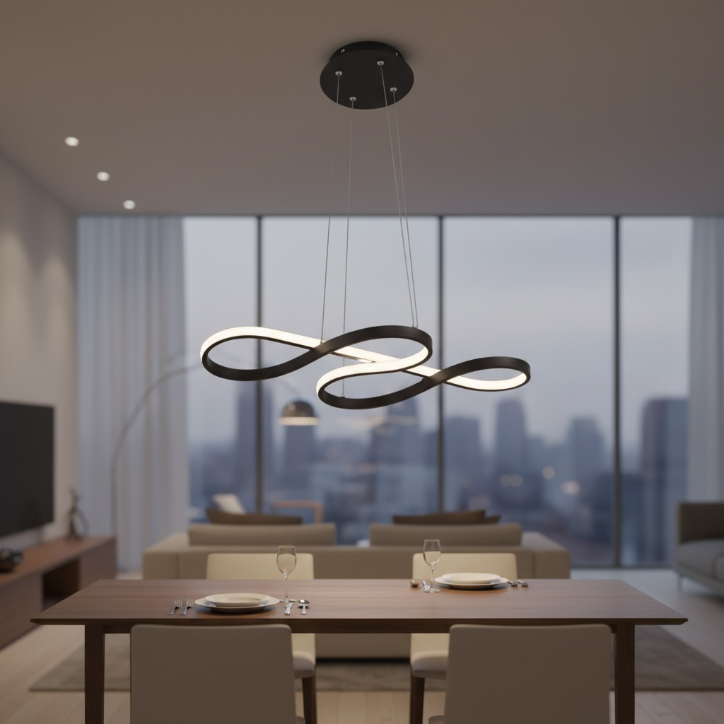 Suspension LED Design Elyra, vue 3