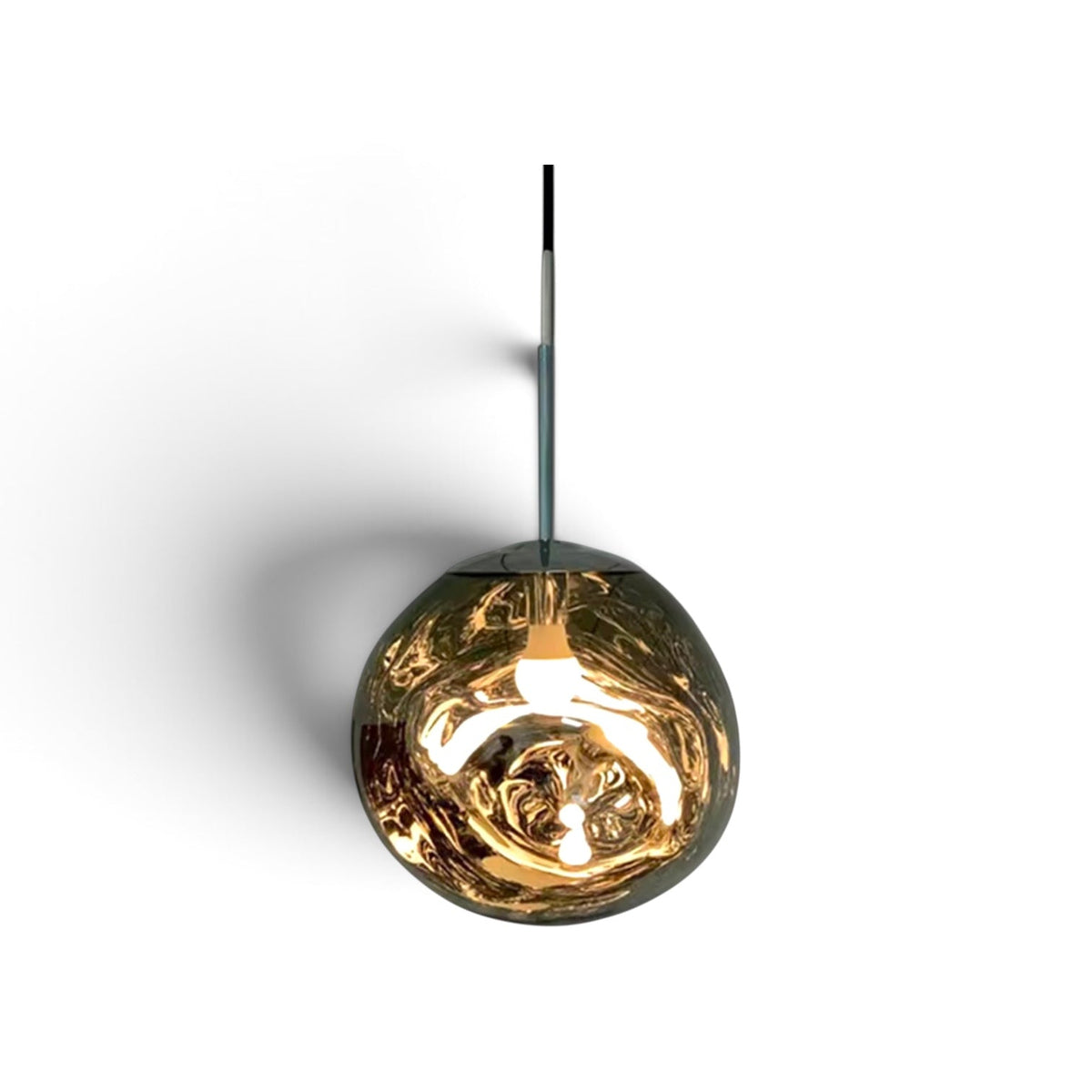 Suspension Design Oria, coloris gris fumé